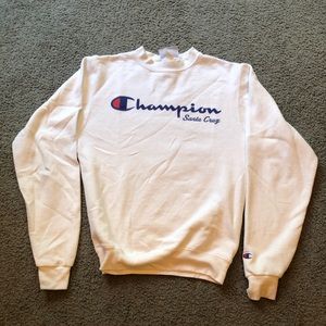 white santa cruz champion crewneck
